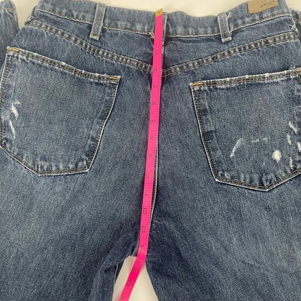 Ariat Distressed Straight Dark Wash‎ Men's Jeans Size 30